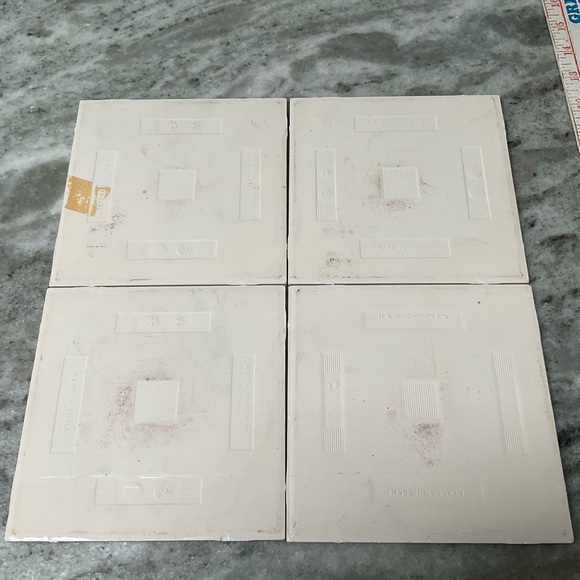 J.C. Van Hunnik scenic landscape tiles (set of four) Made in England vintage - Picture 12 of 14